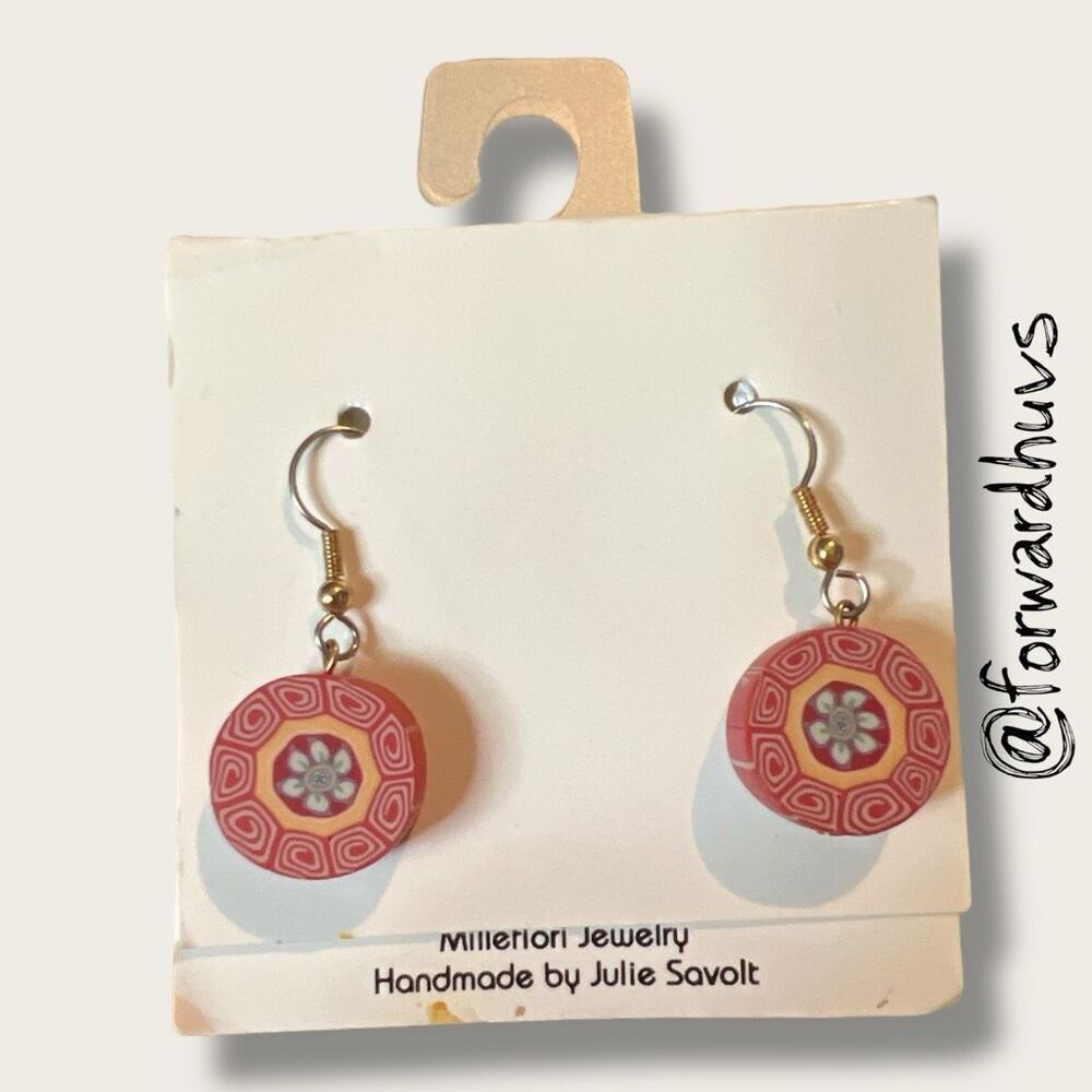 Bundle Sale 3 for $15 | Milleflori Clay Earrings Handmade by Julie Savolt – 1.5”